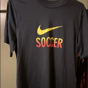 Nike Dry fit soccer black/Orange T-shirt